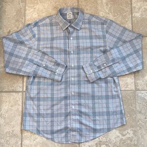 Brooks Brothers Blue/Yellow Checkered Button Down